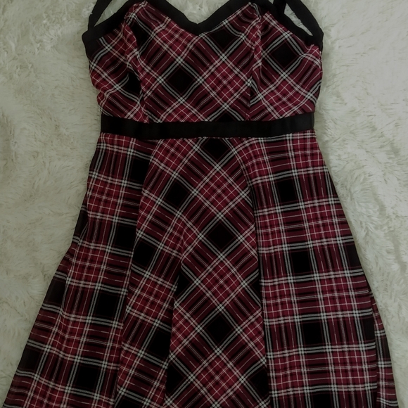 Hot topic vintage red and black print dress - Picture 1 of 1